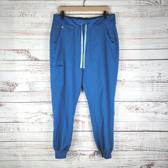 Figs Zamora Womens Size Large Joggers Technical Scrub Pants Blue W18SW2005 - Picture 1 of 10